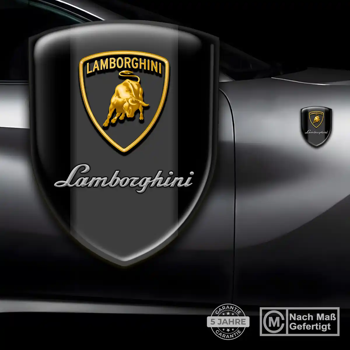 Lamborghini 3D Gel Aufkleber Silikon Auto Hohe Qualität