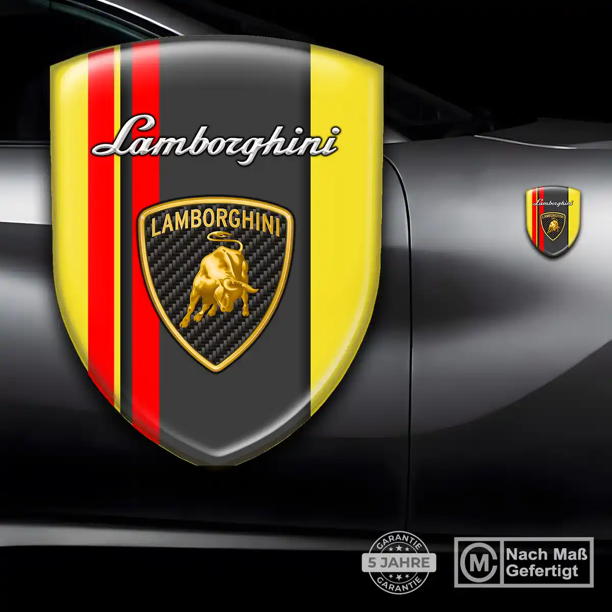 Lamborghini 3D Gel Aufkleber Silikon Stilvolles Design