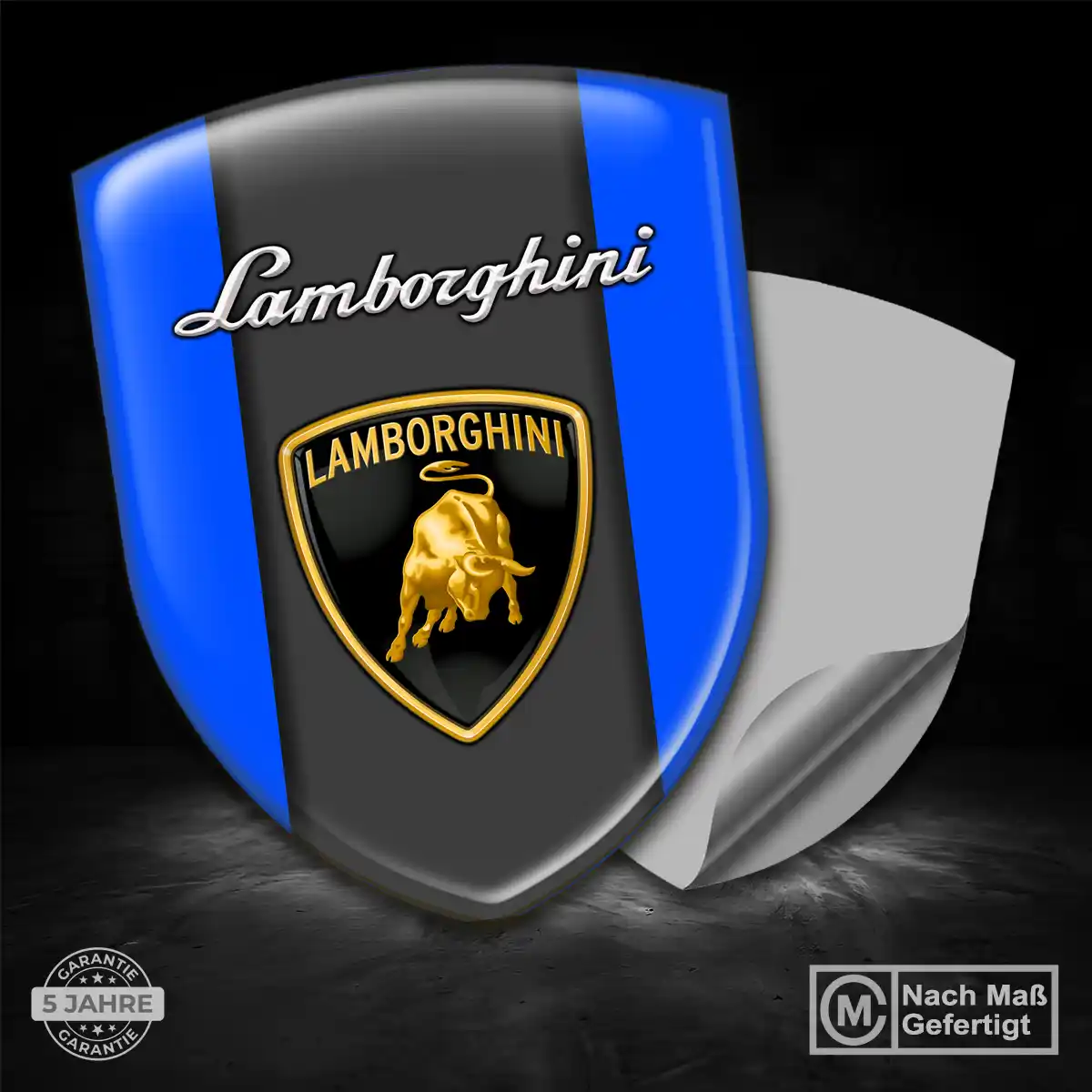 Lamborghini 3D Gel Aufkleber Wappen Auto Hohe Qualität