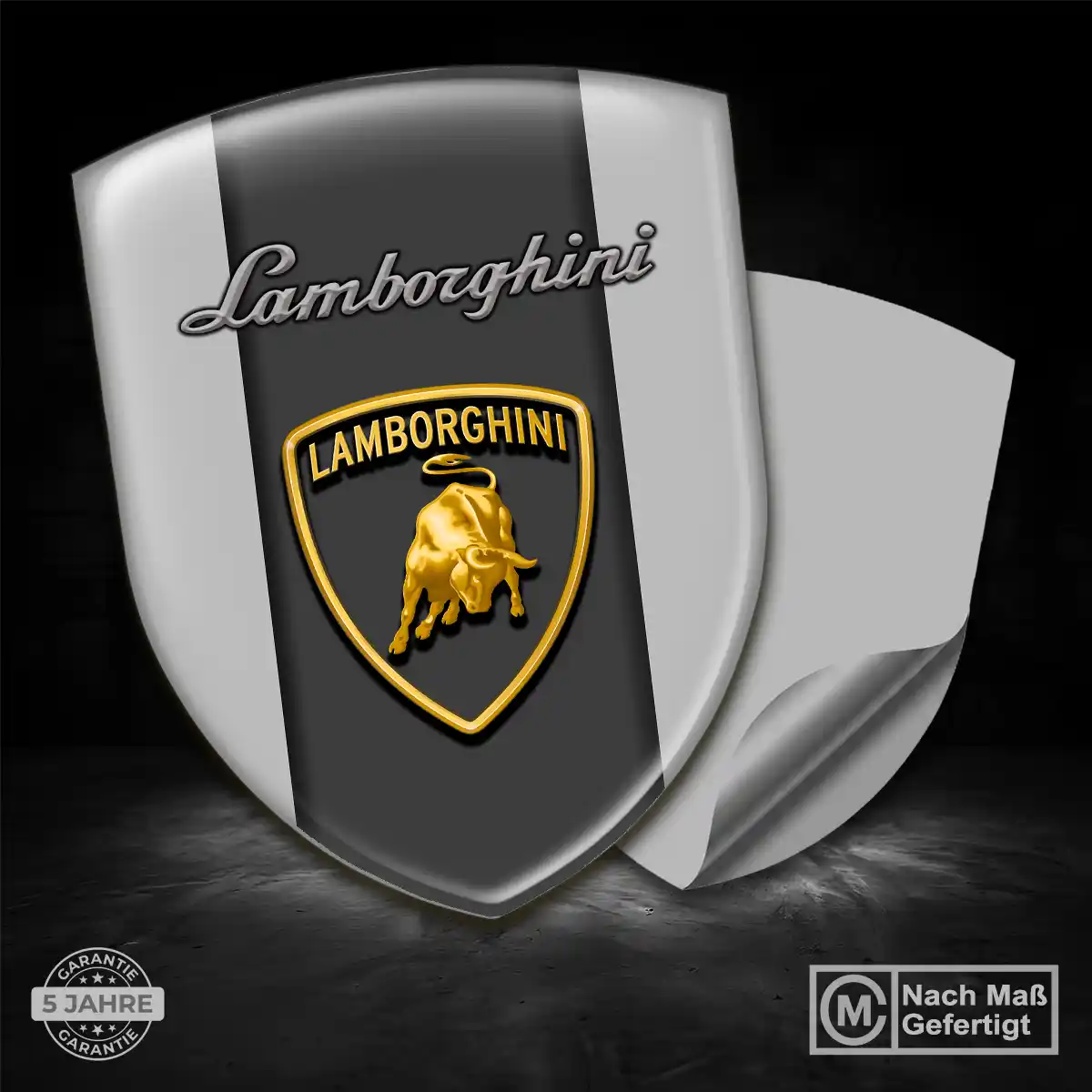Lamborghini 3D Gel Aufkleber Wappen Auto Stilvolles Design