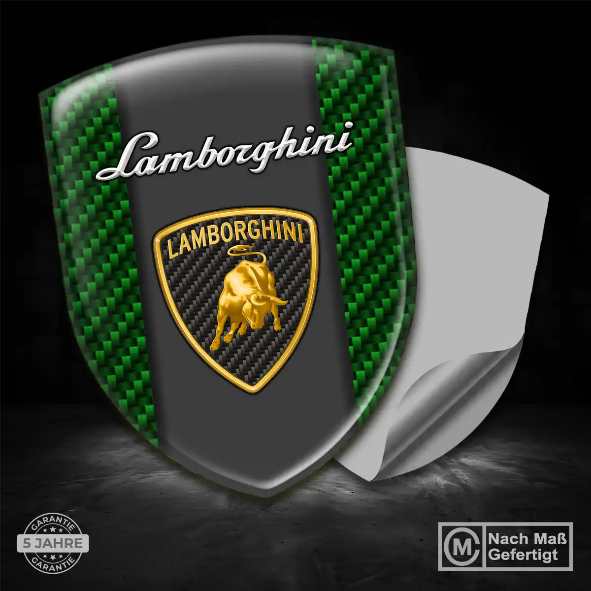 Lamborghini 3D Gel Aufkleber Wappen Hohe Qualität