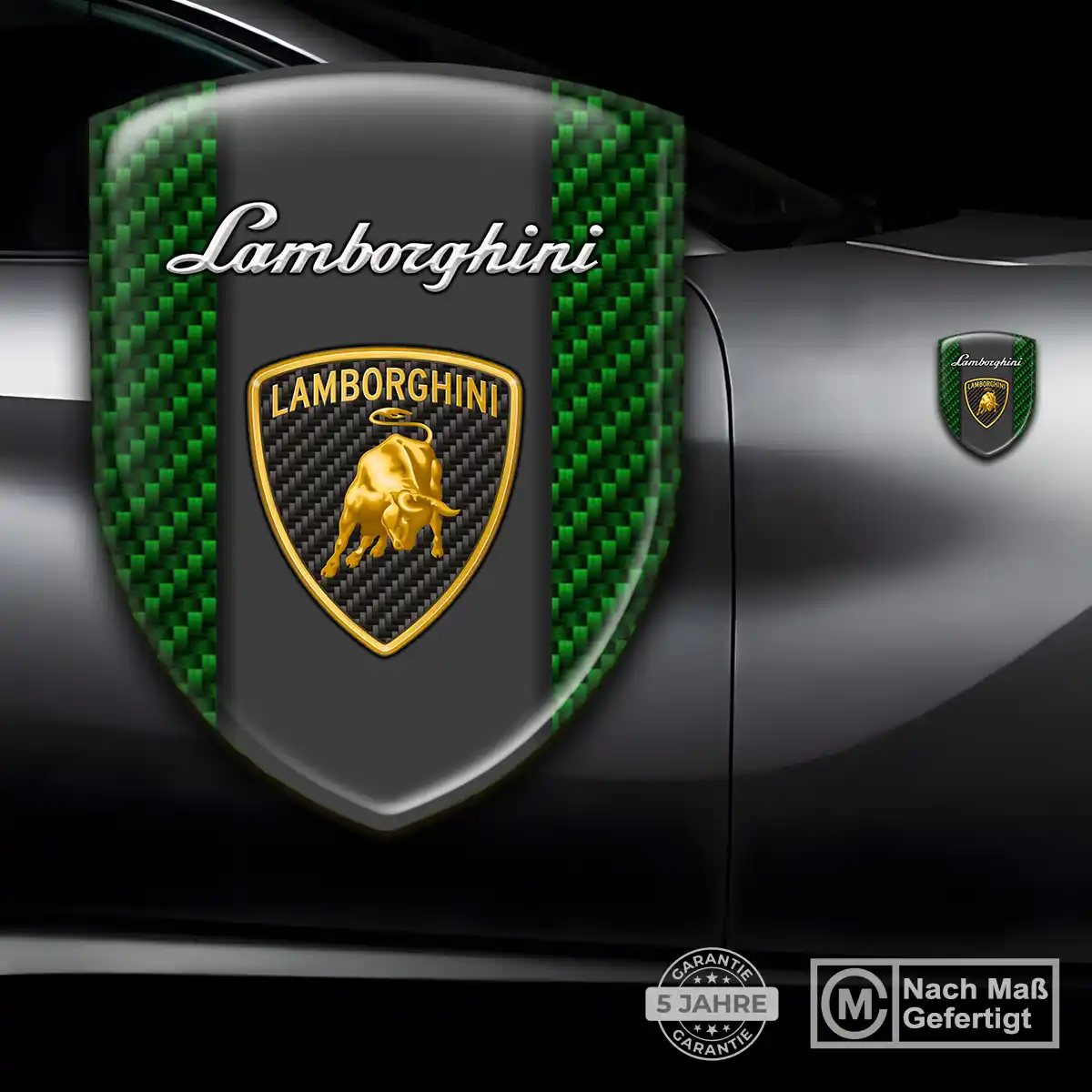 Lamborghini 3D Gel Aufkleber Wappen Hohe Qualität