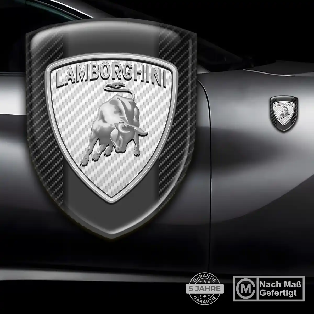 Lamborghini Aufkleber 3D Gel Emblem Premium-Edition