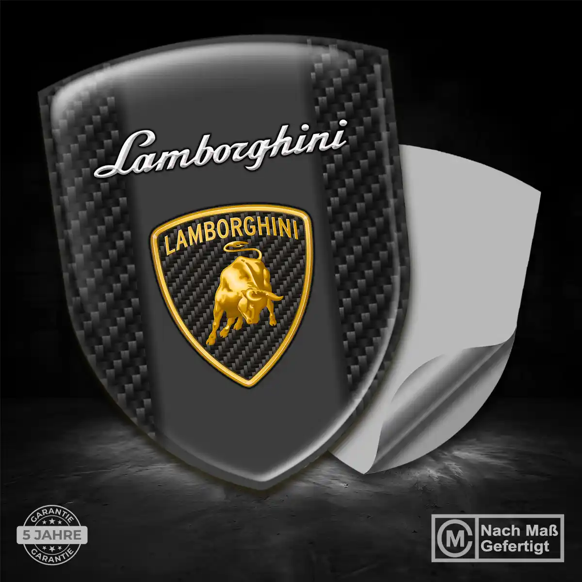 Lamborghini Aufkleber 3D Gel Emblem Stilvolles Design