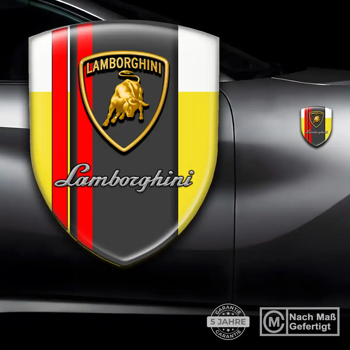 Lamborghini Aufkleber 3D Gel Silikon Auto Stilvolles Design