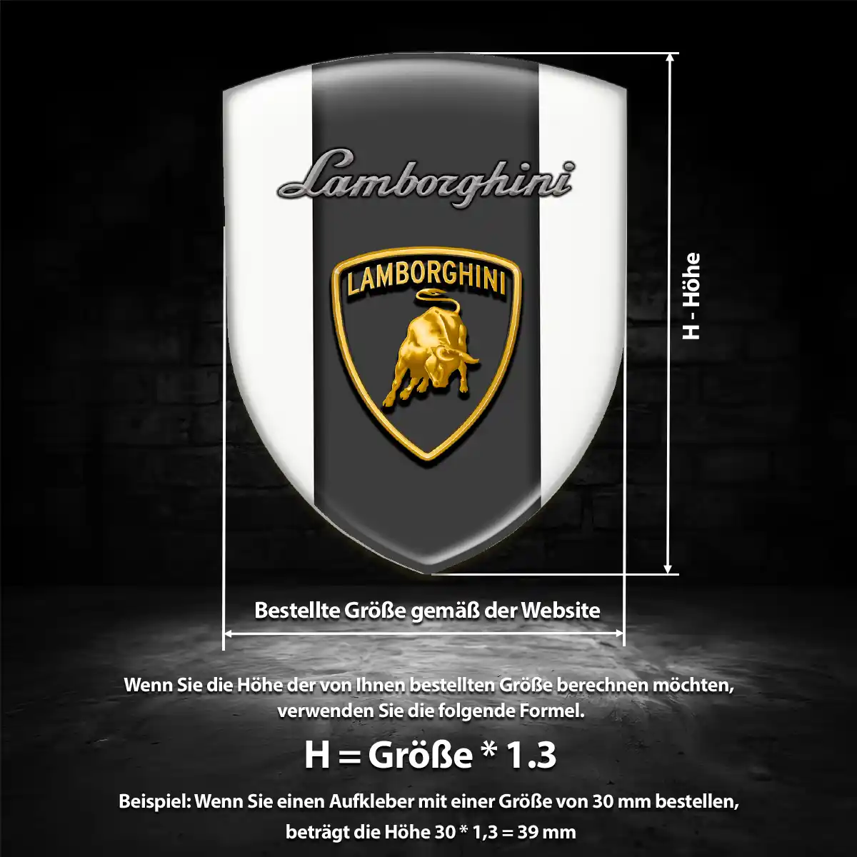 Lamborghini Aufkleber Auto Stilvolles Design