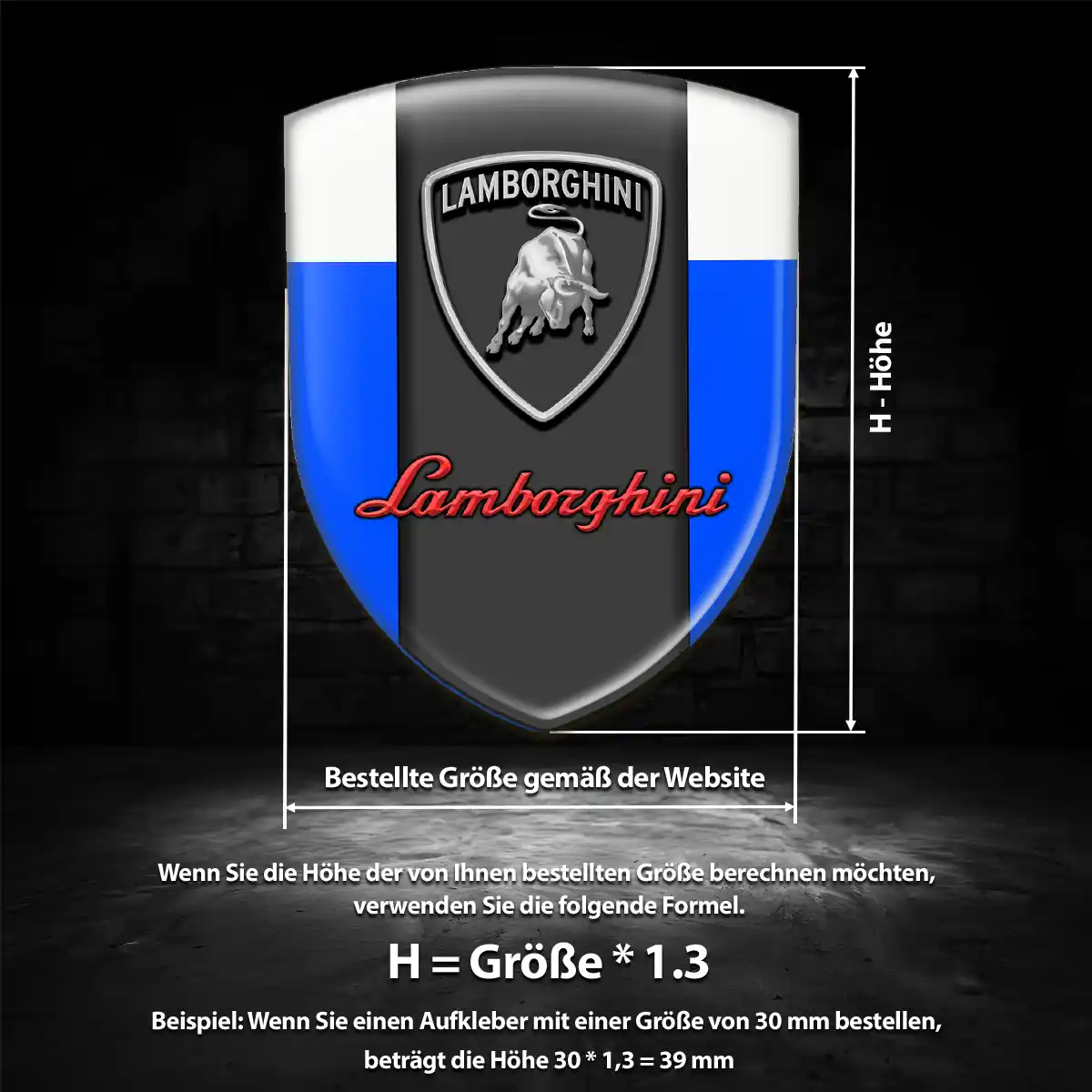 Lamborghini Aufkleber Emblem Auto Hohe Qualität