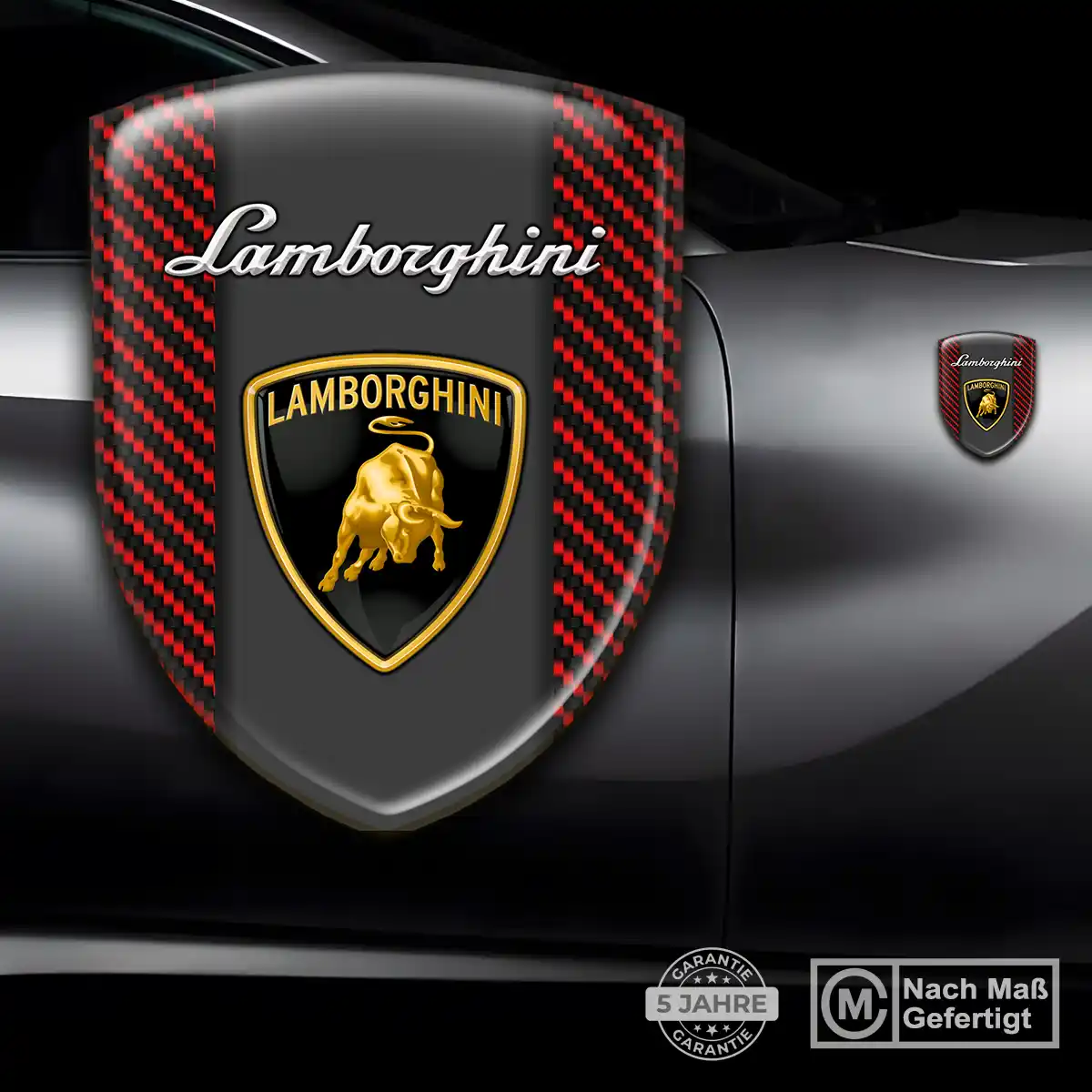 Lamborghini Aufkleber Emblem Wappen Auto Stilvolles Design