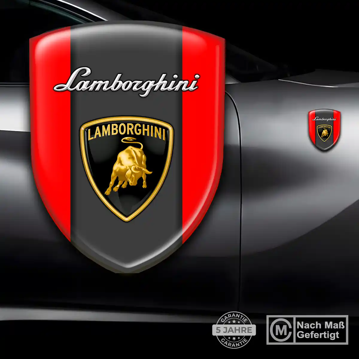 Lamborghini Aufkleber Emblem Wappen Premium-Edition