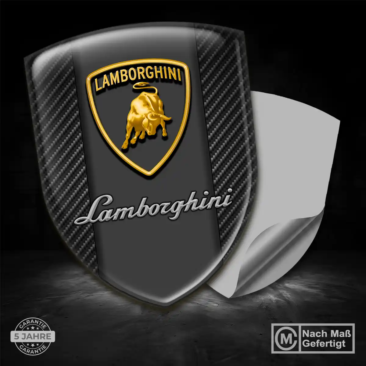 Lamborghini Aufkleber Emblem Wappen Stilvolles Design