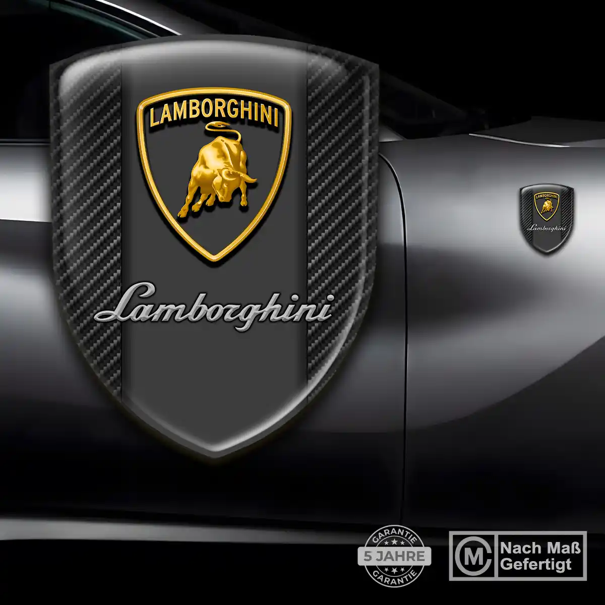 Lamborghini Aufkleber Emblem Wappen Stilvolles Design