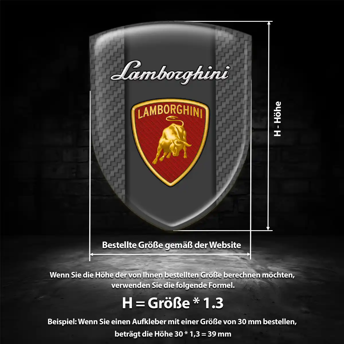 Lamborghini Aufkleber Embleme Silikon Auto Stilvolles Design