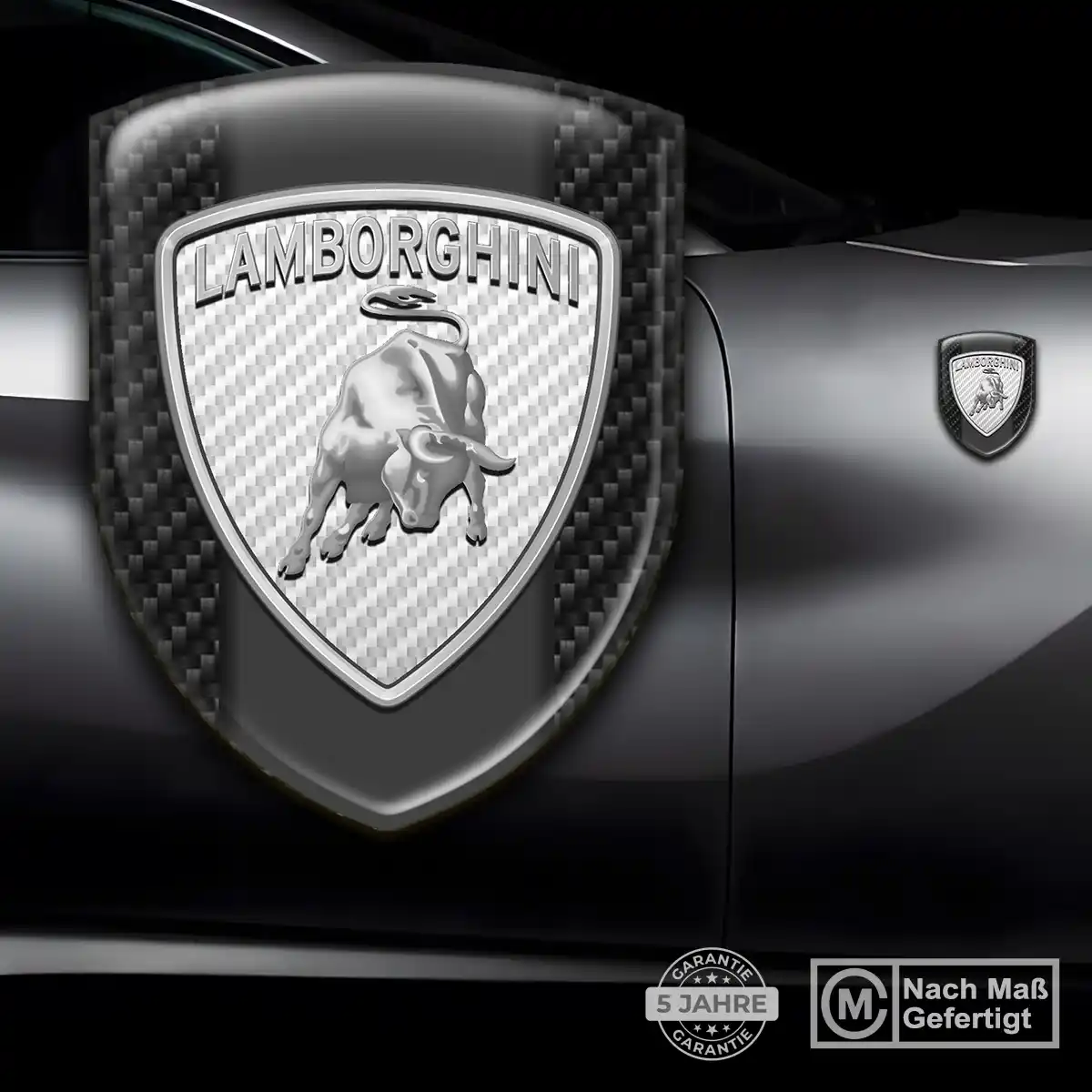 Lamborghini Aufkleber Embleme Silikon Premium-Edition