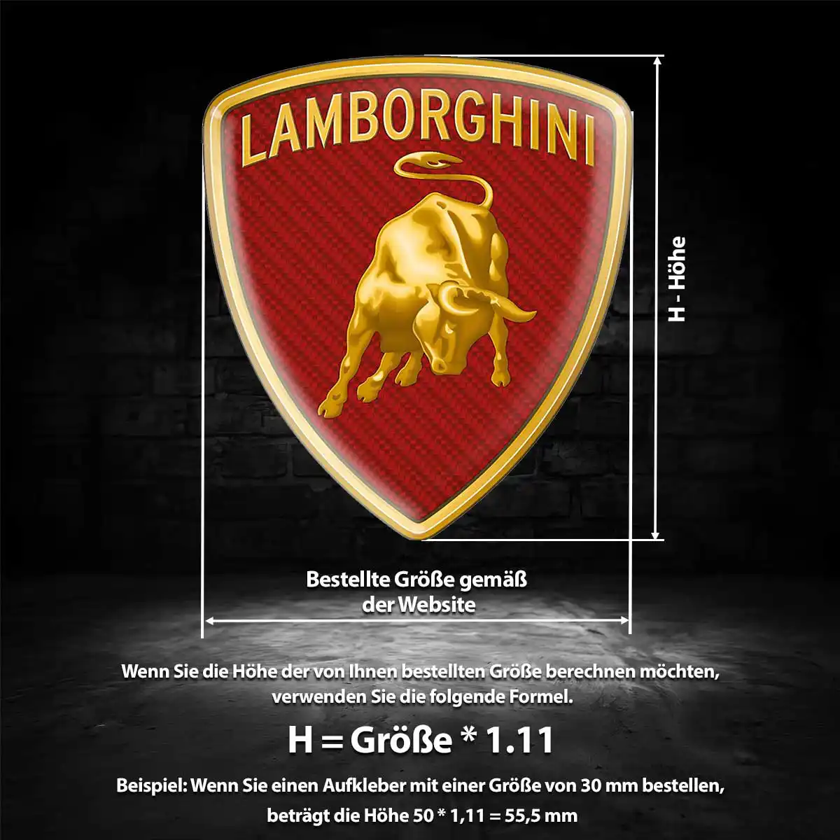 Lamborghini Aufkleber Stilvolles Design