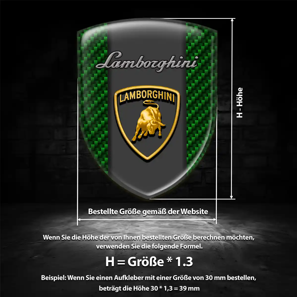 Lamborghini Aufkleber Wappen Auto Hohe Qualität