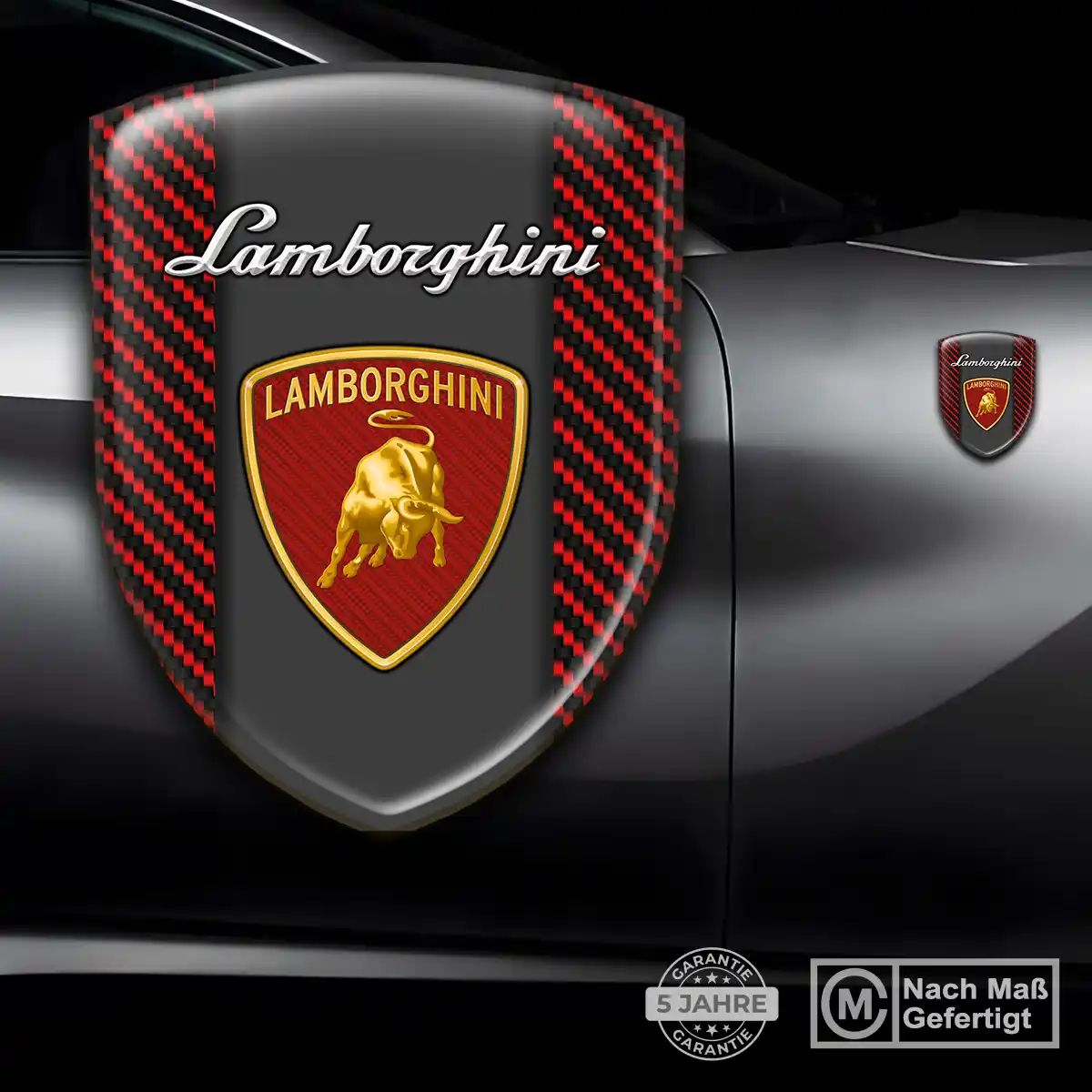 Lamborghini Aufkleber Wappen Emblem Auto Stilvolles Design