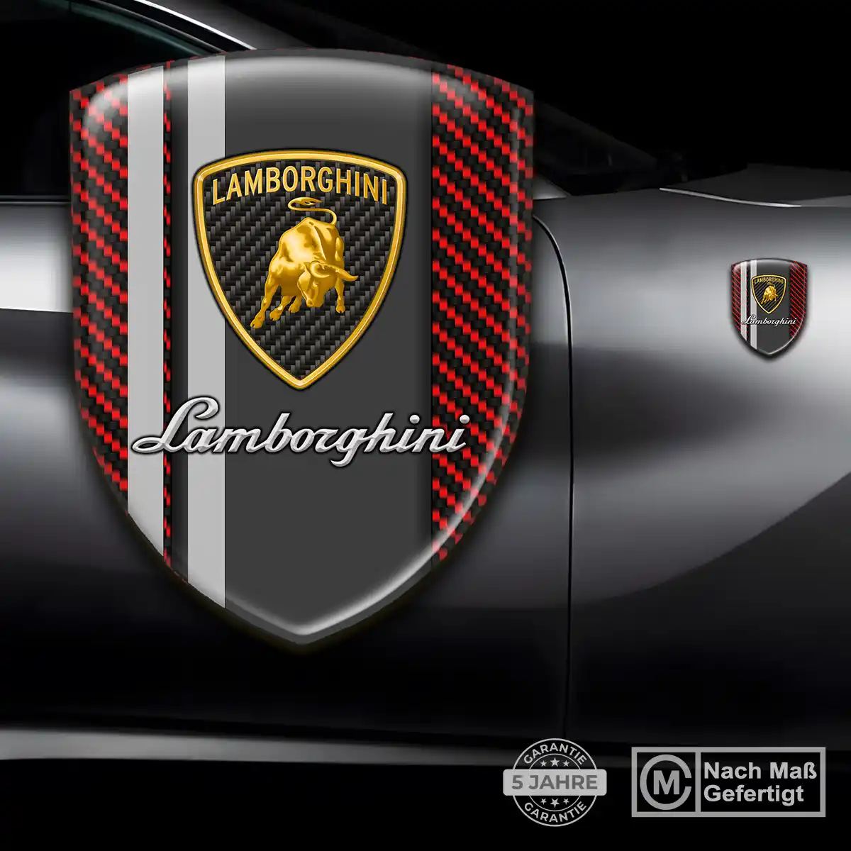 Lamborghini Aufkleber Wappen Emblem Premium-Edition