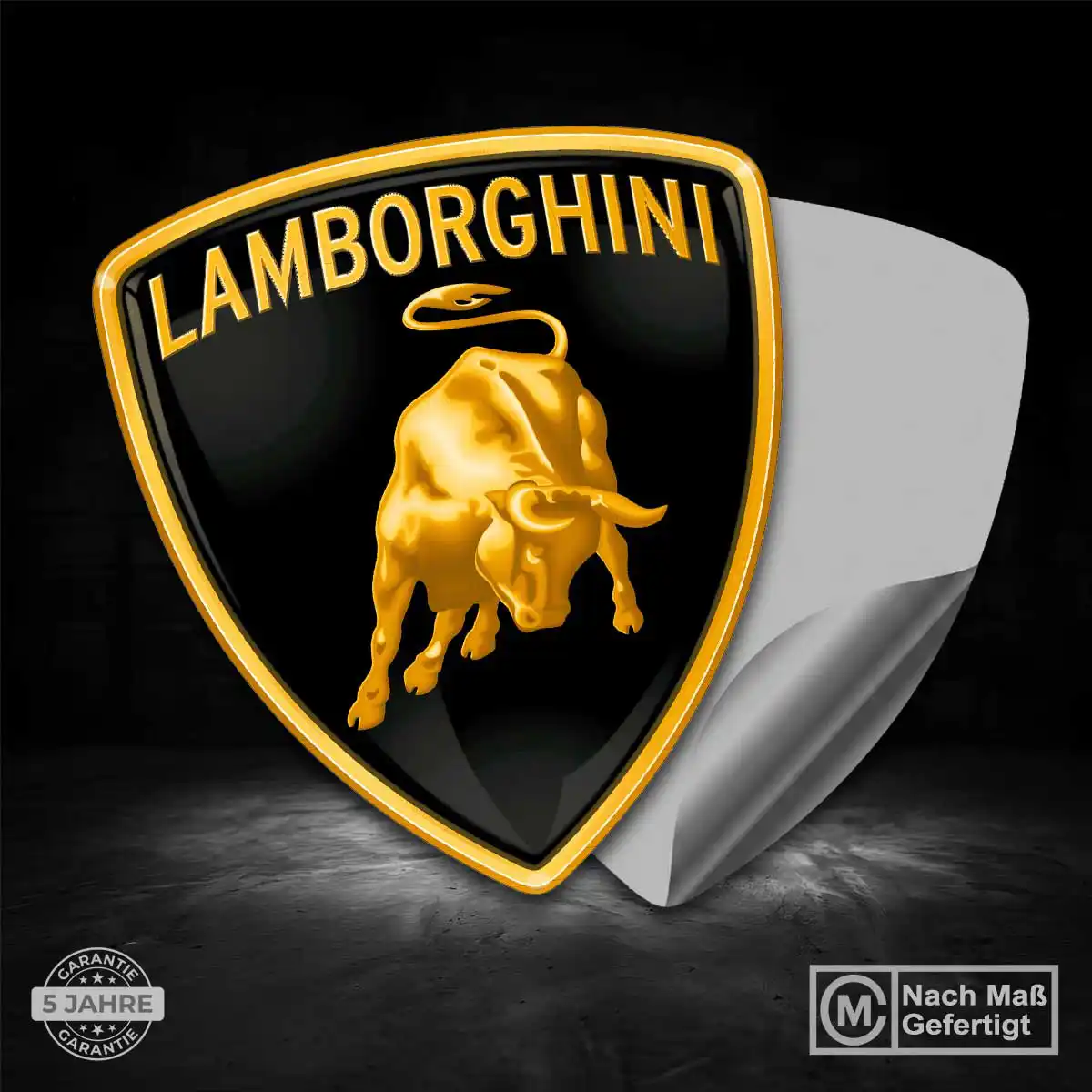 Lamborghini Aufkleber Wappen Stilvolles Design