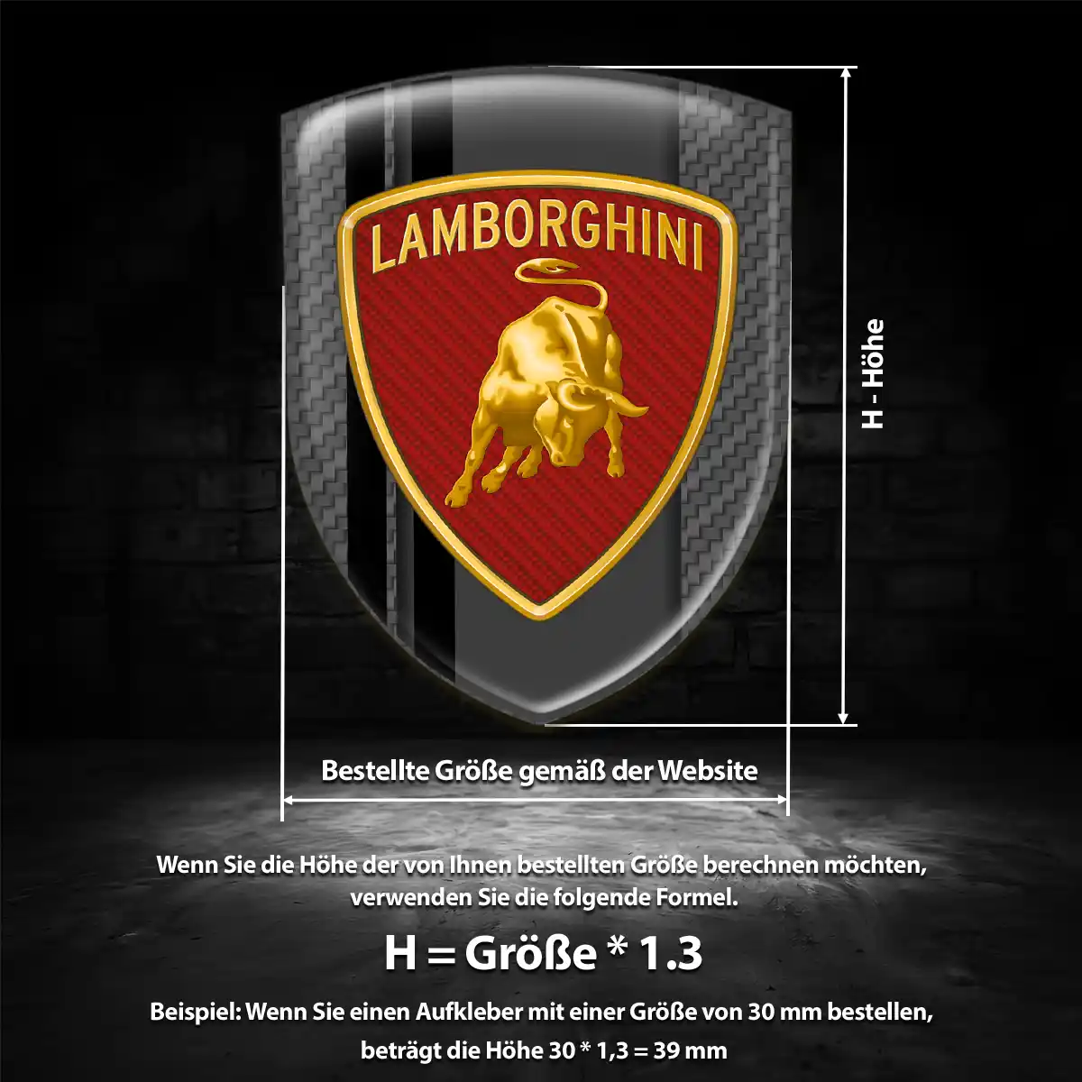 Lamborghini Emblem Aufkleber Auto Hohe Qualität