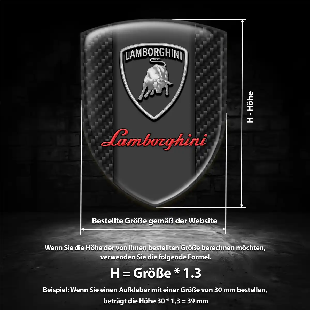 Lamborghini Emblem Aufkleber Hohe Qualität