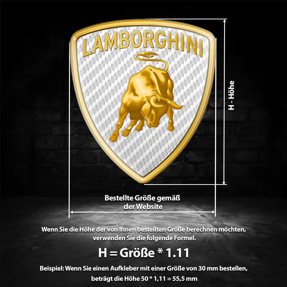 Lamborghini Emblem Aufkleber Stilvolles Design