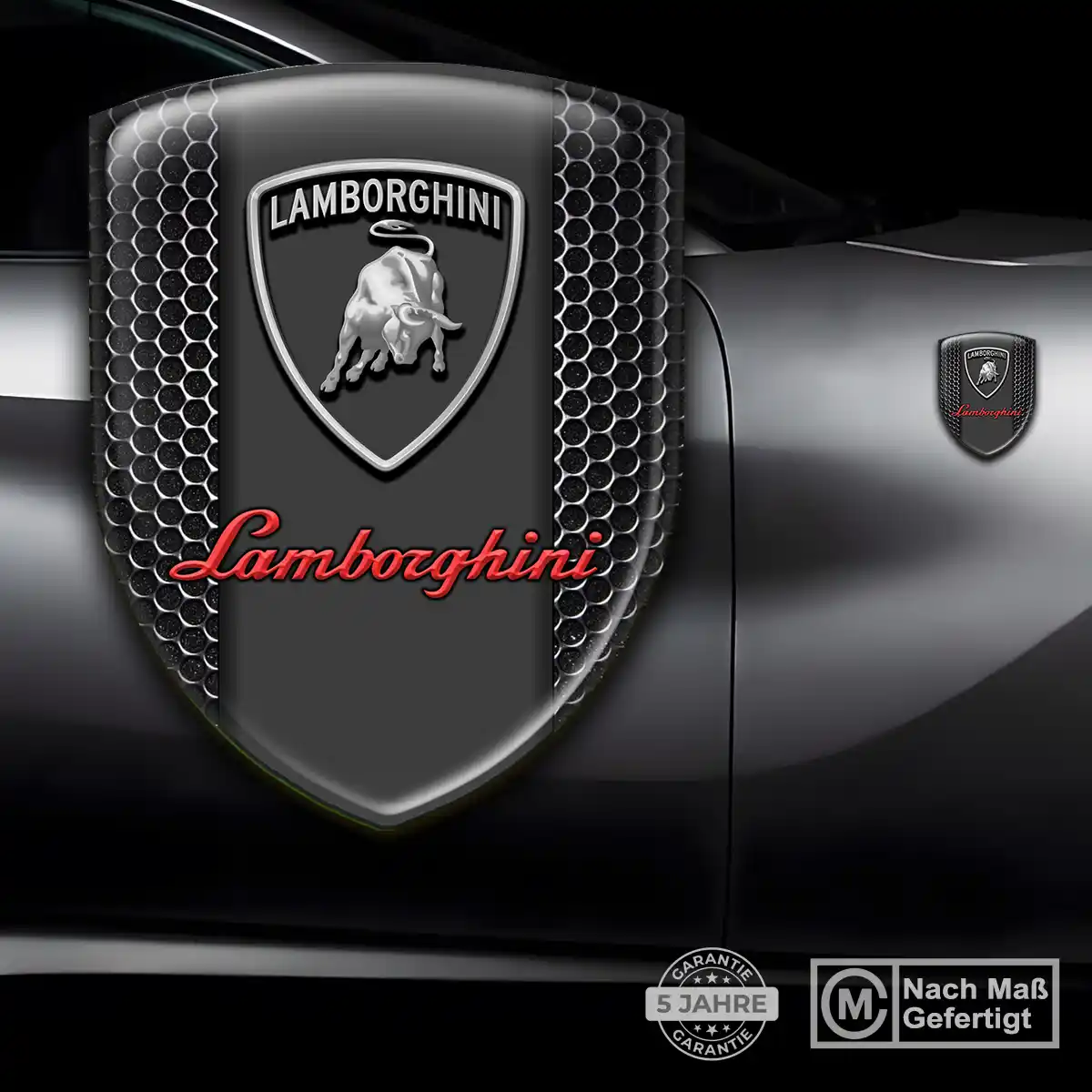 Lamborghini Emblem Aufkleber Wappen Auto Stilvolles Design