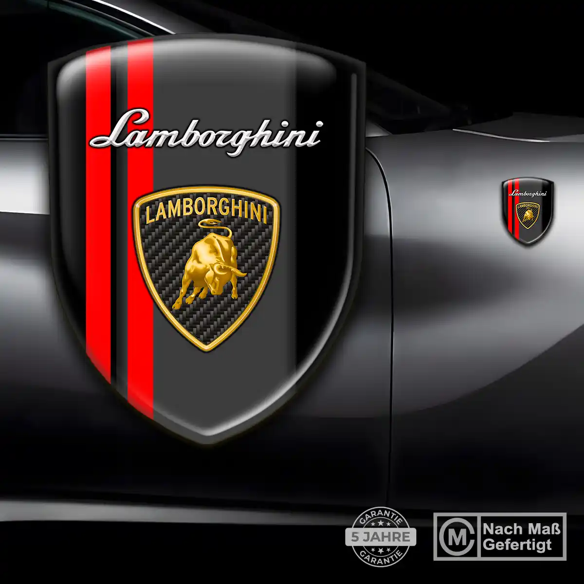 Lamborghini Emblem Aufkleber Wappen Premium-Edition