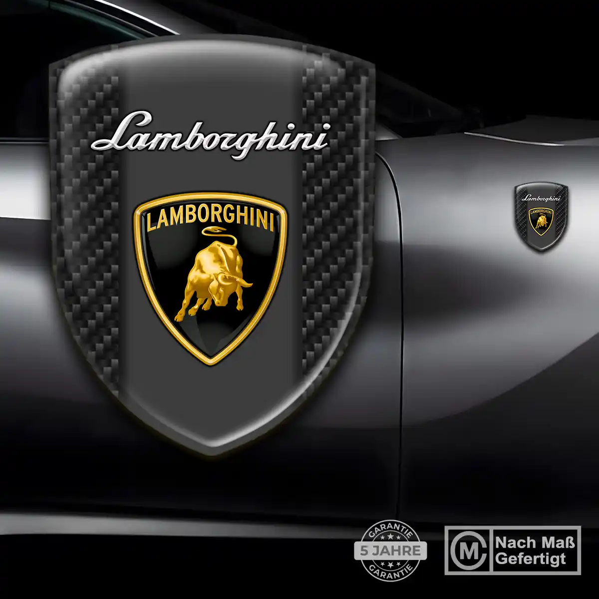 Lamborghini Emblem Aufkleber Wappen Stilvolles Design