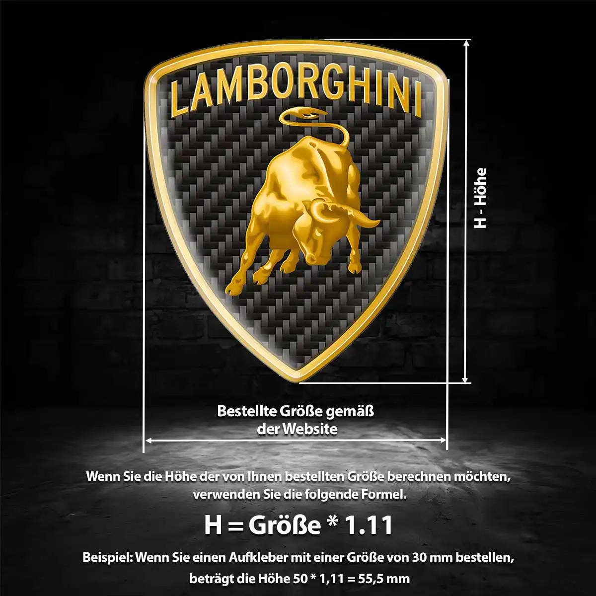 Lamborghini Emblem Stilvolles Design