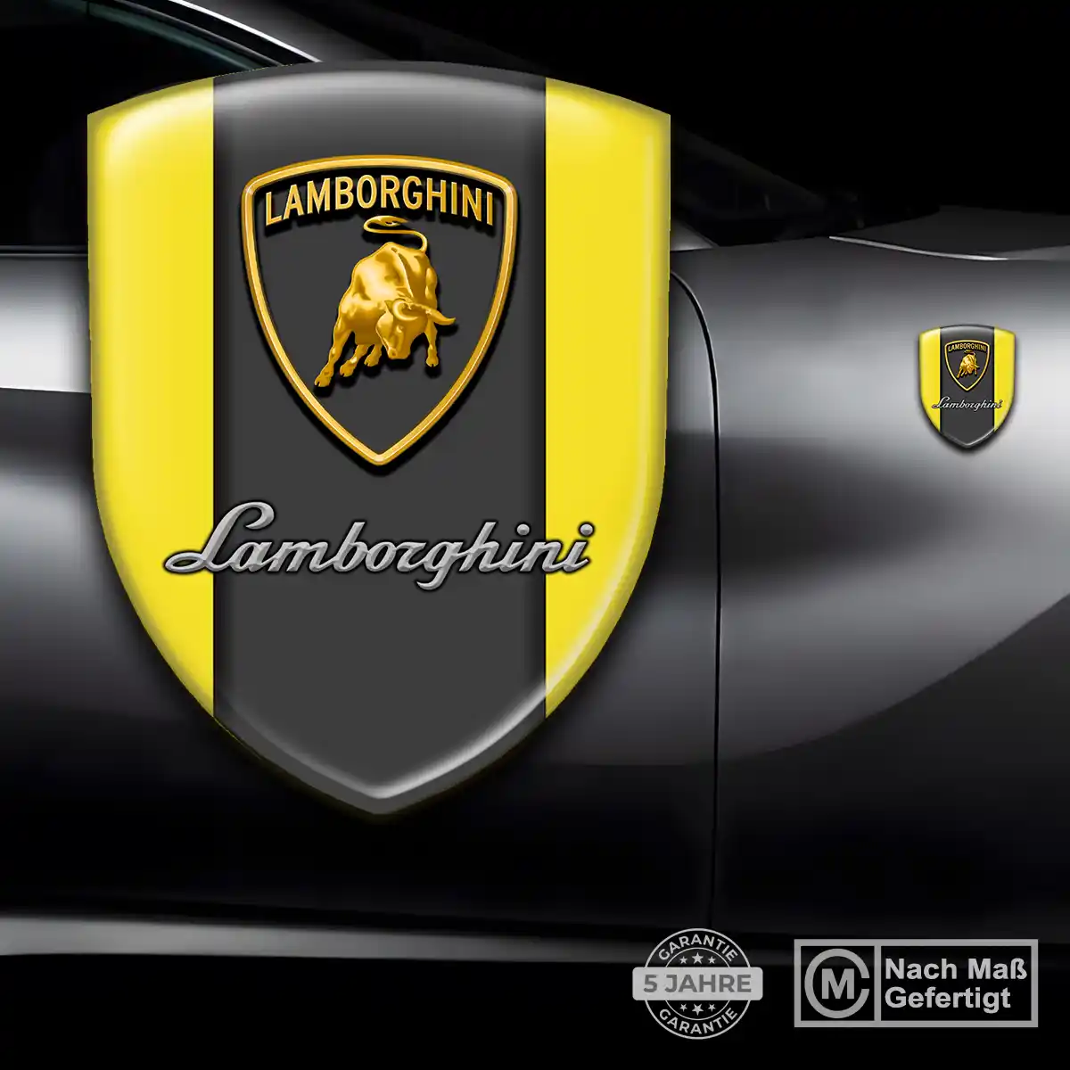 Lamborghini Emblem Wappen Aufkleber Premium-Edition