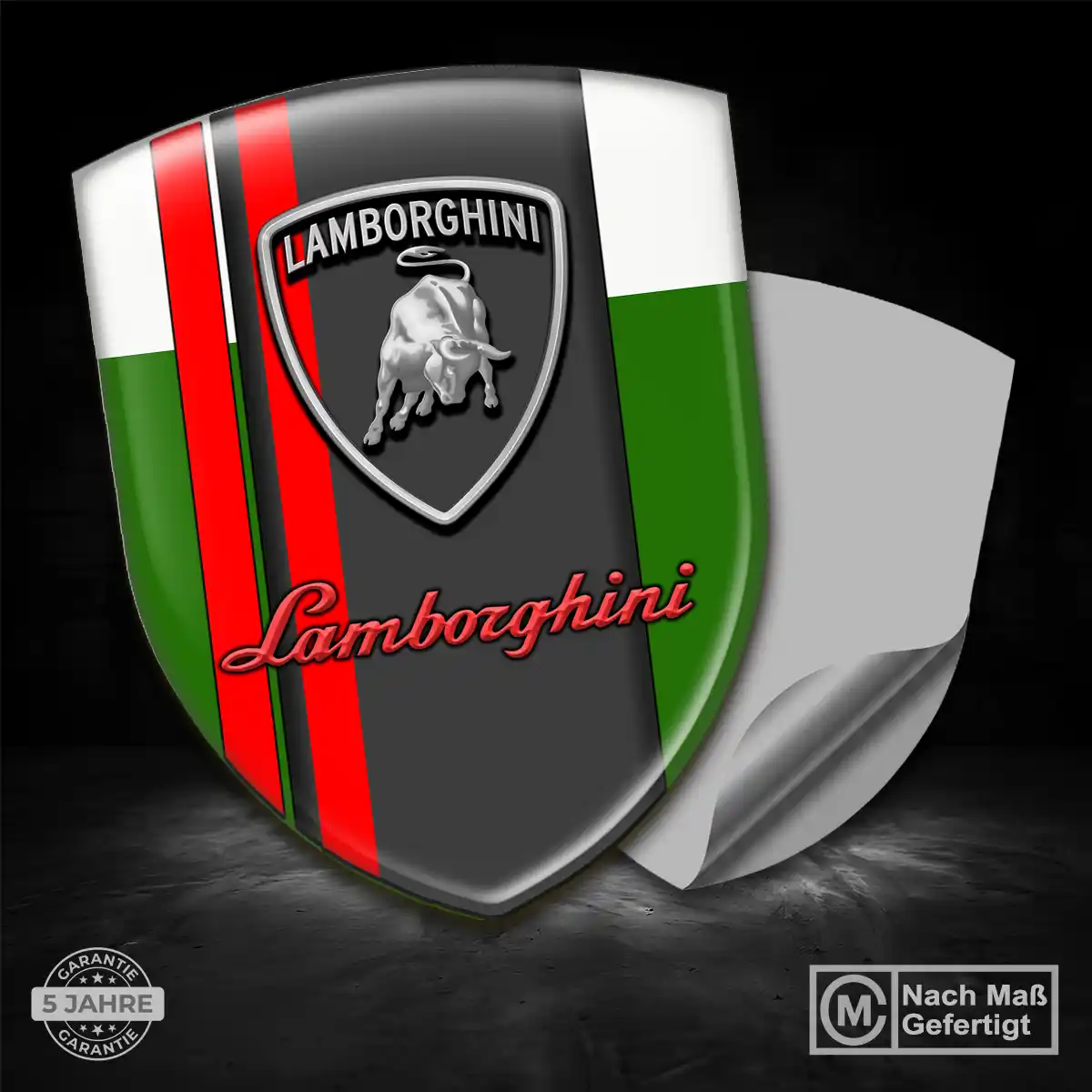 Lamborghini Emblem Wappen Aufkleber Stilvolles Design