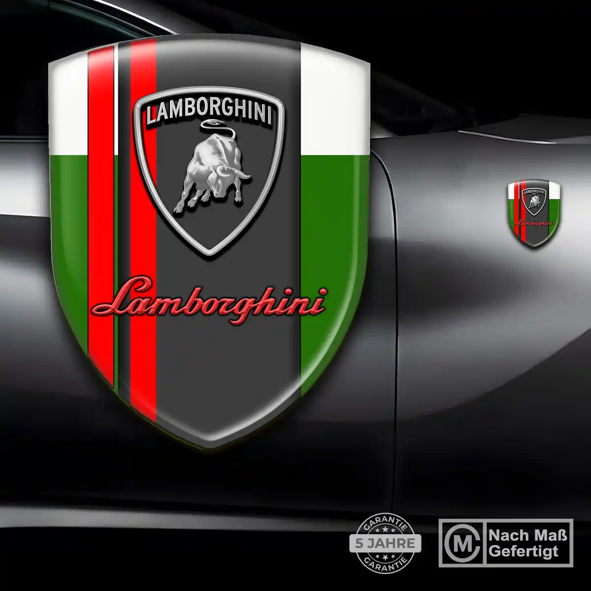 Lamborghini Emblem Wappen Aufkleber Stilvolles Design