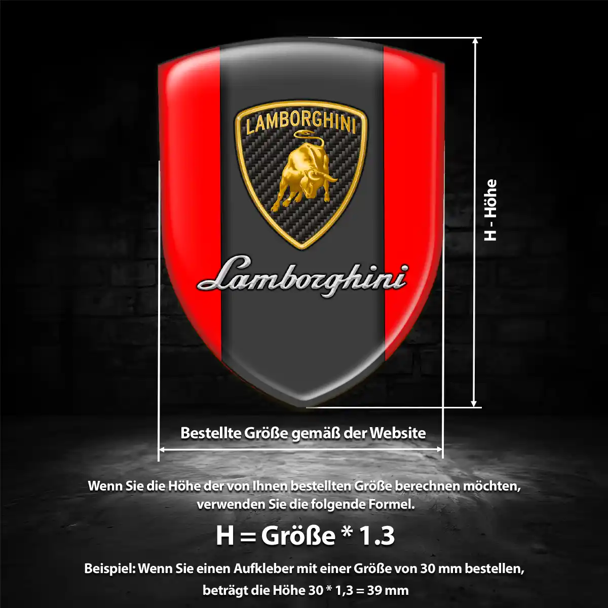 Lamborghini Emblem Wappen Auto Stilvolles Design