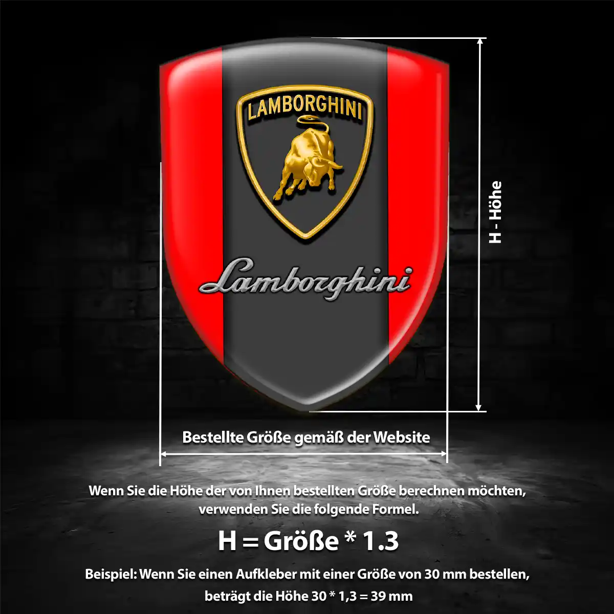 Lamborghini Emblem Wappen Premium-Edition