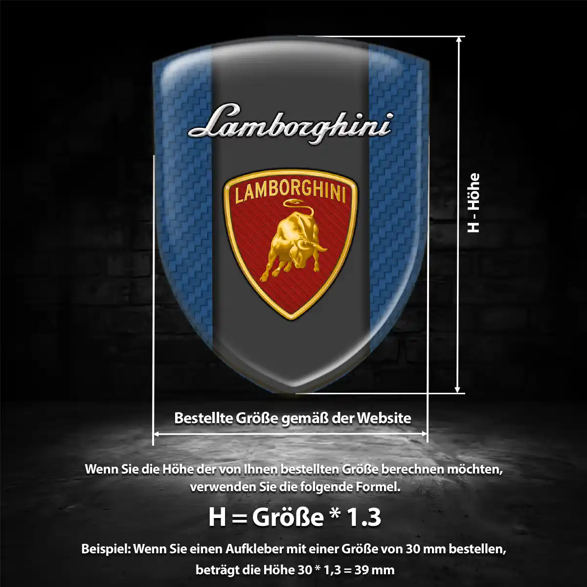 Lamborghini Emblem Wappen Stilvolles Design