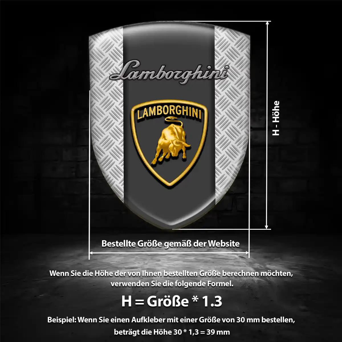 Lamborghini Embleme Auto Stilvolles Design