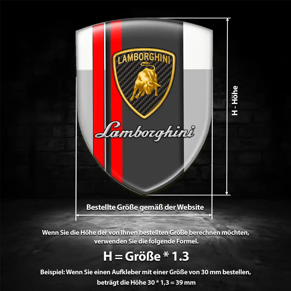 Lamborghini Silikon Aufkleber Auto Stilvolles Design