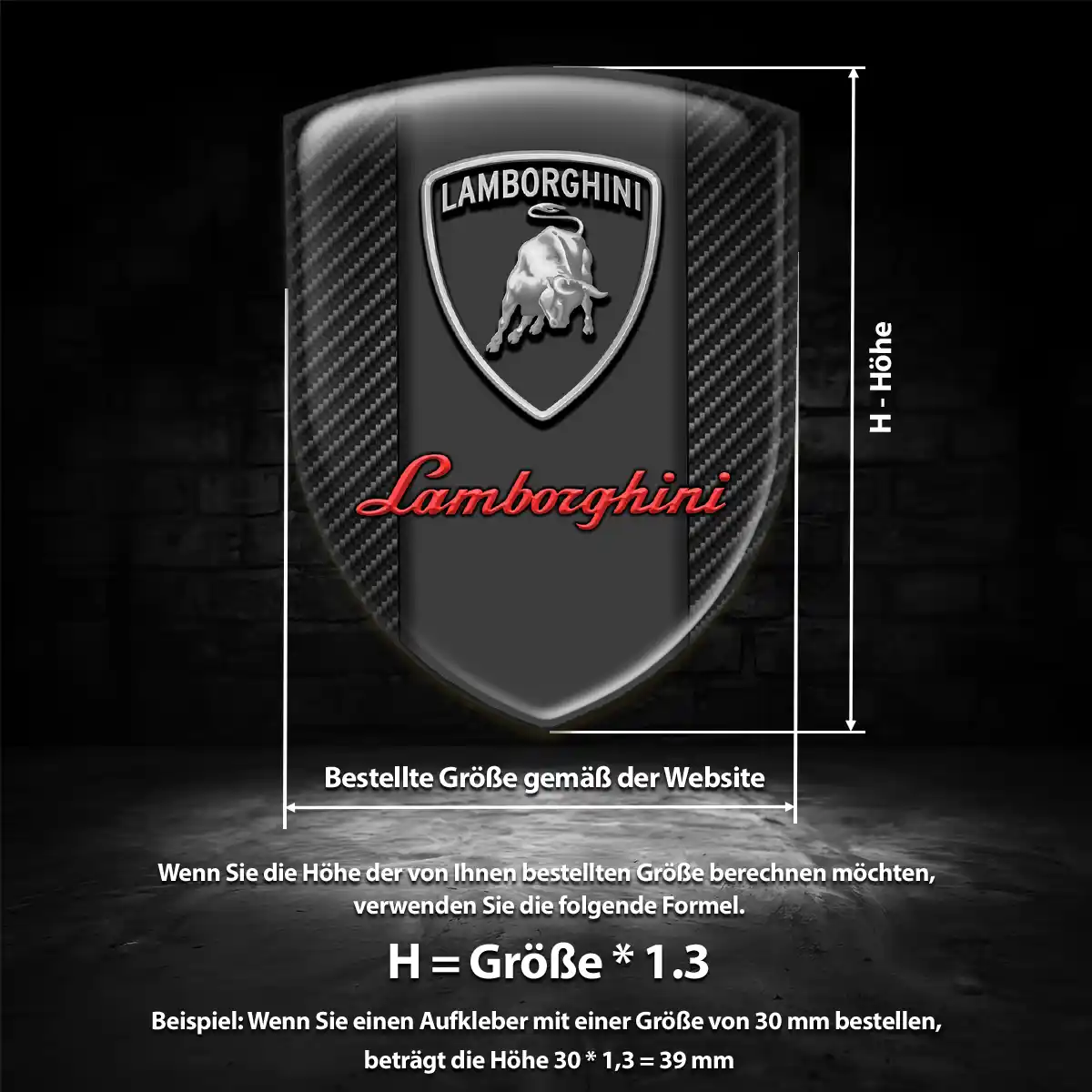 Lamborghini Silikon Aufkleber Embleme Auto Stilvolles Design
