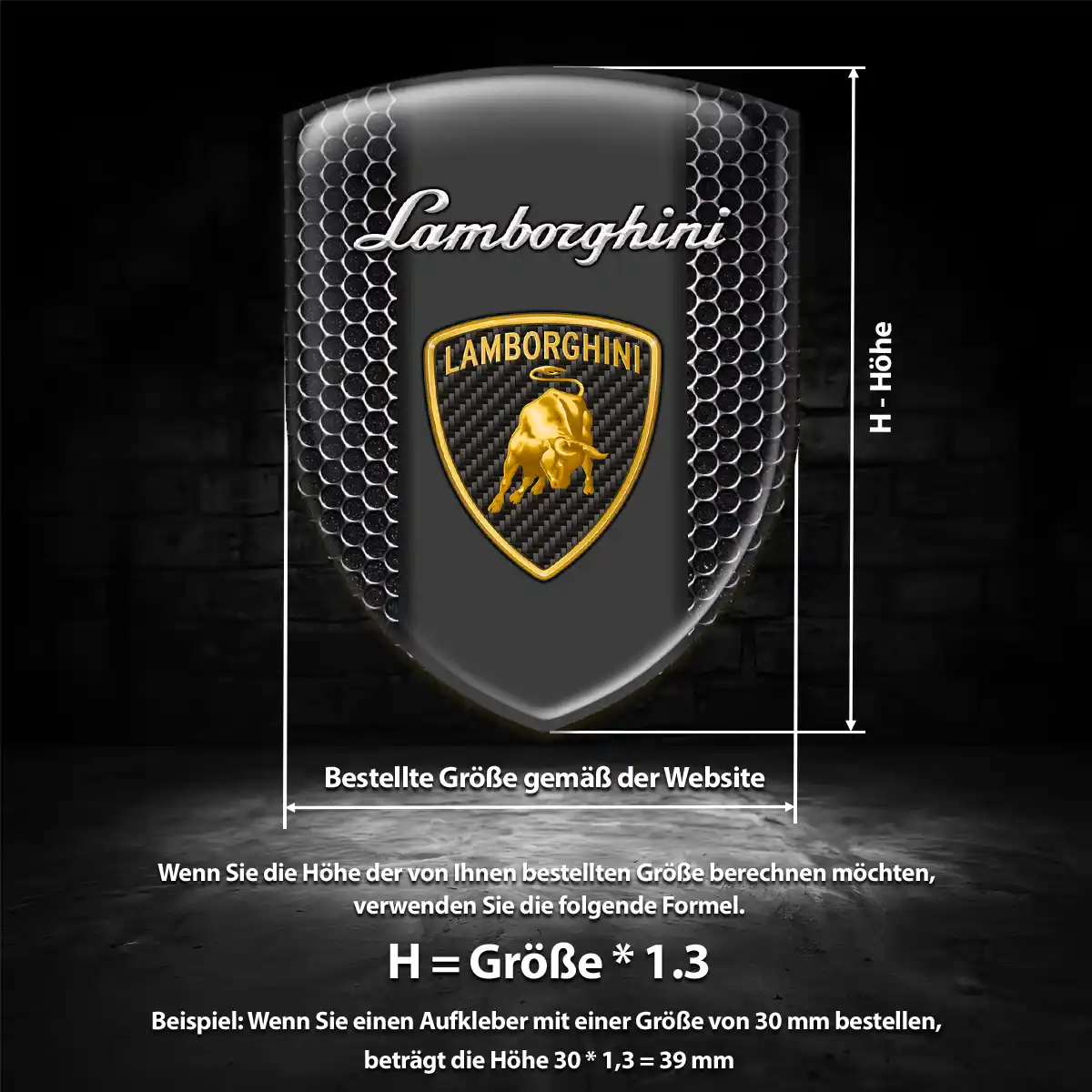 Lamborghini Silikon Aufkleber Stilvolles Design