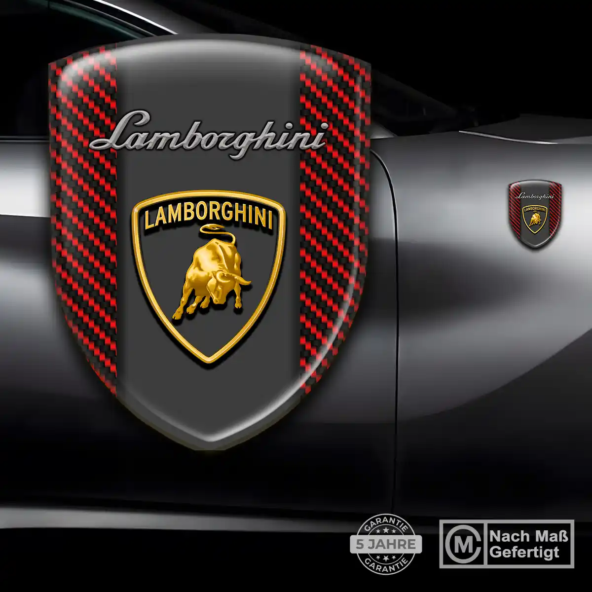 Lamborghini Silikon Aufkleber Wappen Auto Hohe Qualität