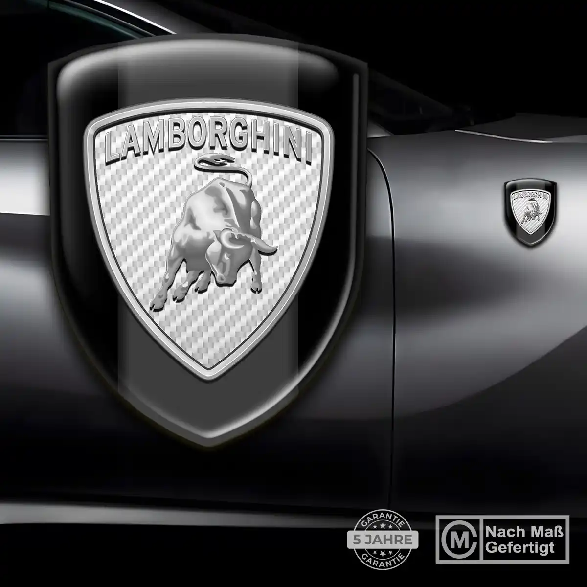 Lamborghini Silikon Aufkleber Wappen Auto Stilvolles Design