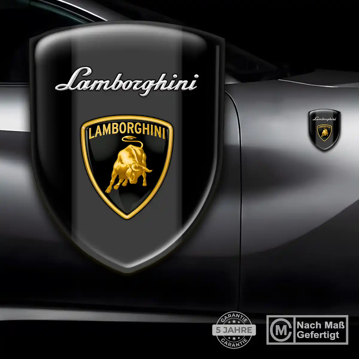 Lamborghini Silikon Aufkleber Wappen Hohe Qualität