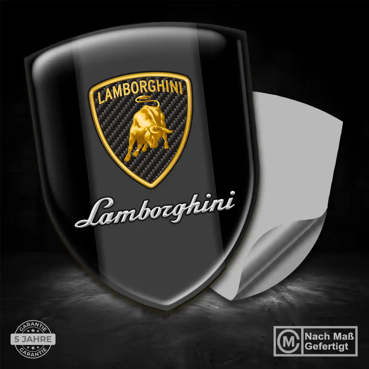 Lamborghini Wappen Aufkleber Auto Stilvolles Design