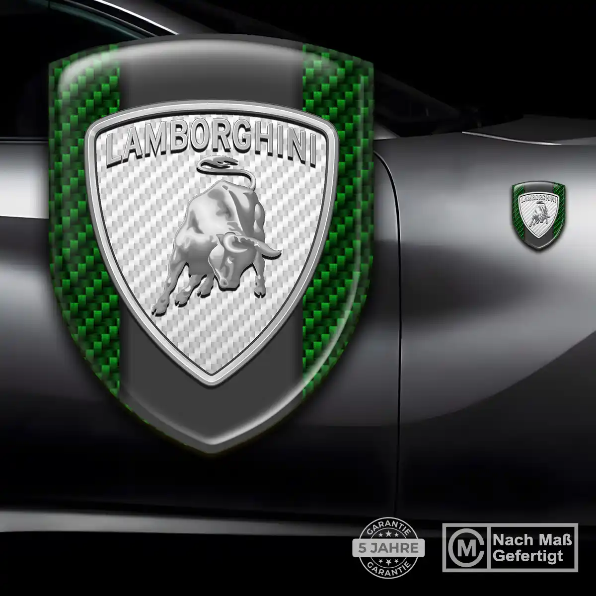 Lamborghini Wappen Aufkleber Emblem Premium-Edition
