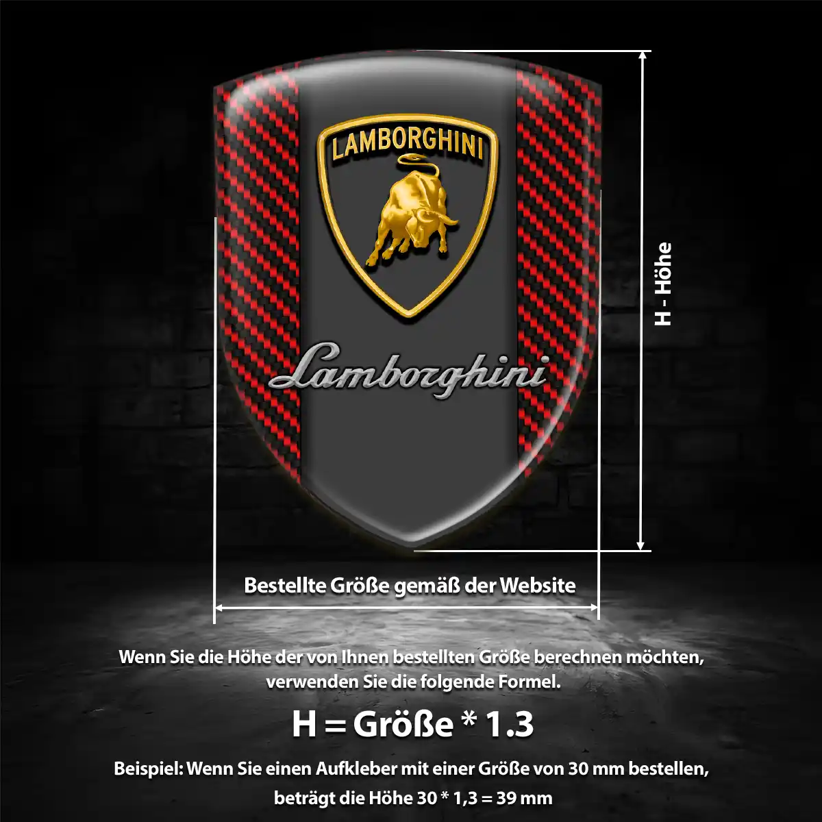 Lamborghini Wappen Aufkleber Hohe Qualität
