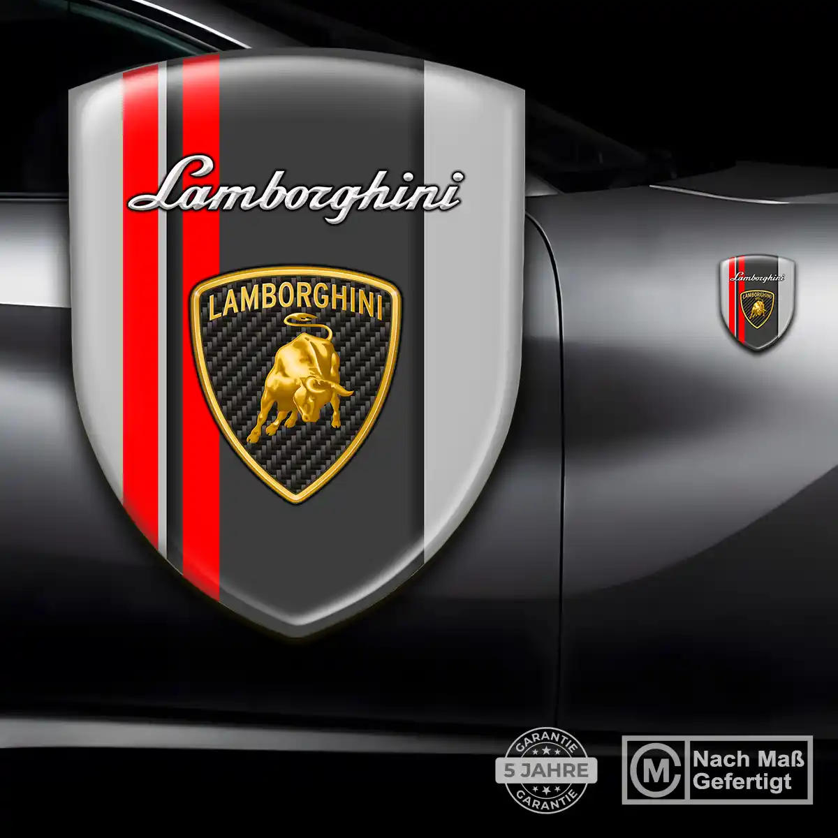 Lamborghini Wappen Emblem Aufkleber Premium-Edition