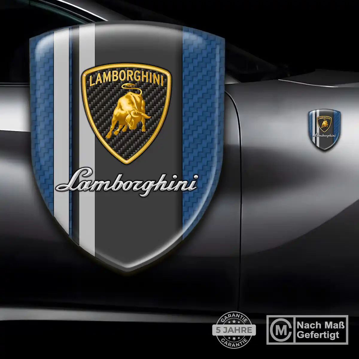 Lamborghini Wappen Emblem Aufkleber Stilvolles Design