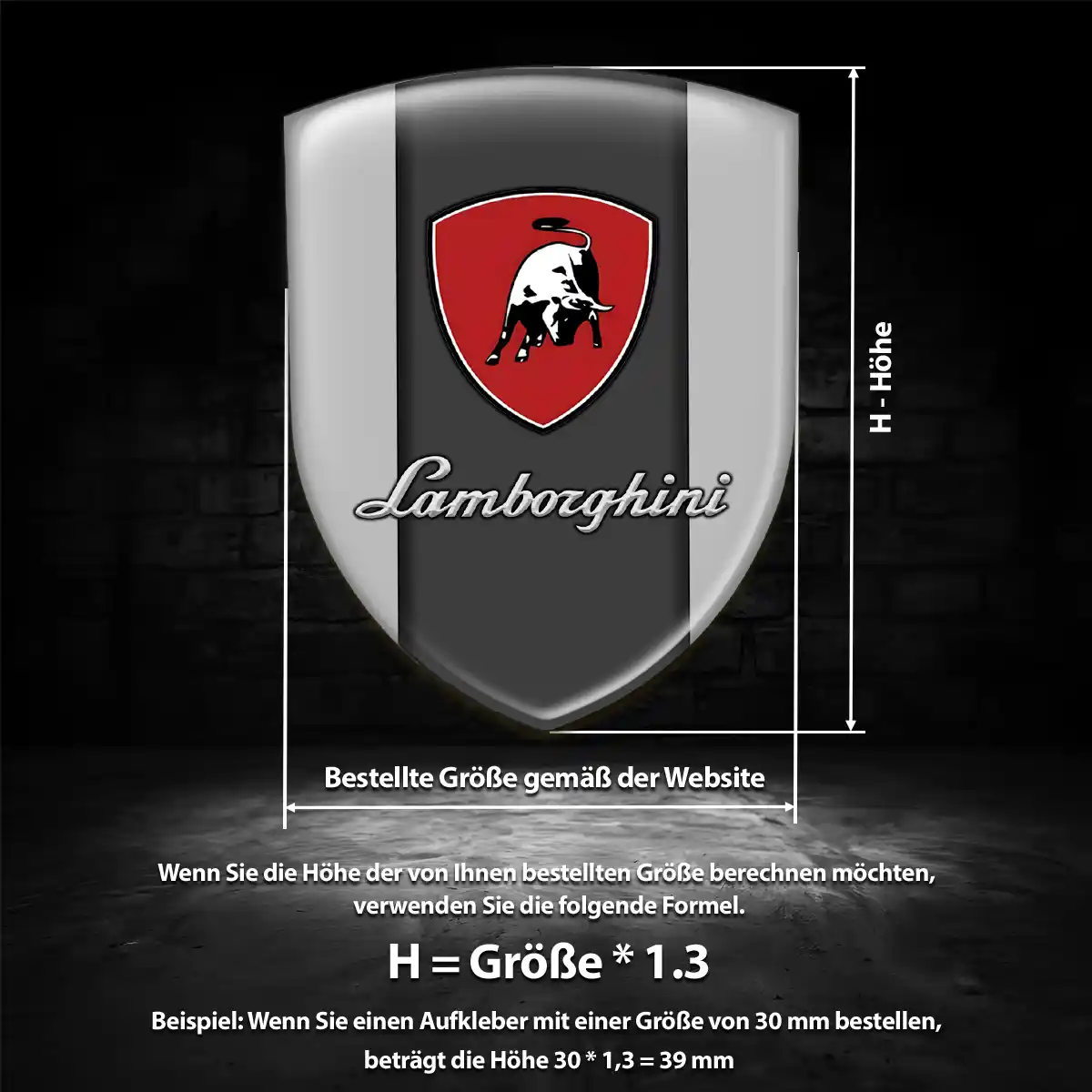 Lamborghini Wappen Emblem Auto Hohe Qualität