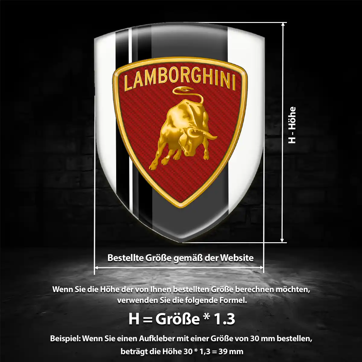 Lamborghini Wappen Emblem Auto Stilvolles Design