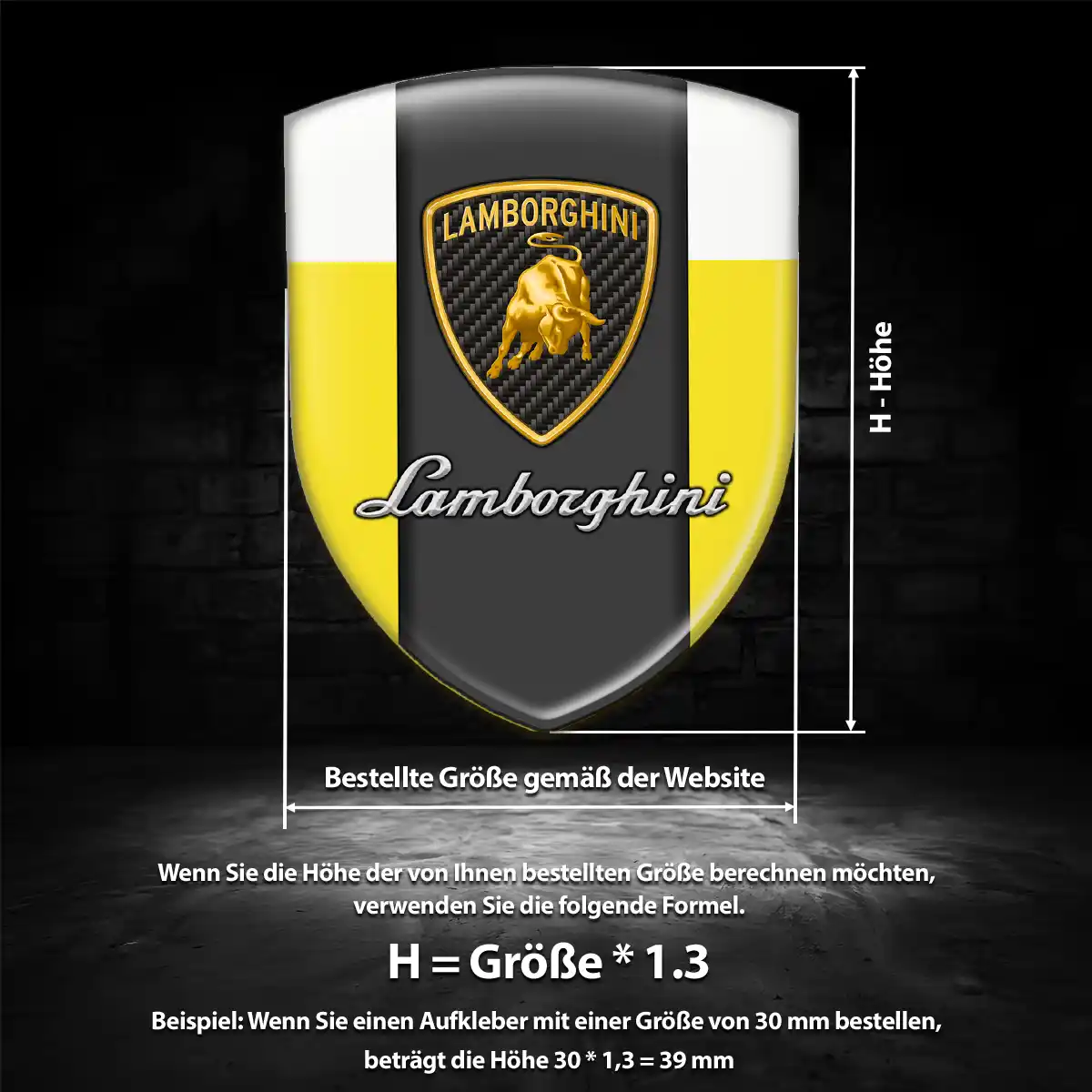 Lamborghini Wappen Emblem Hohe Qualität